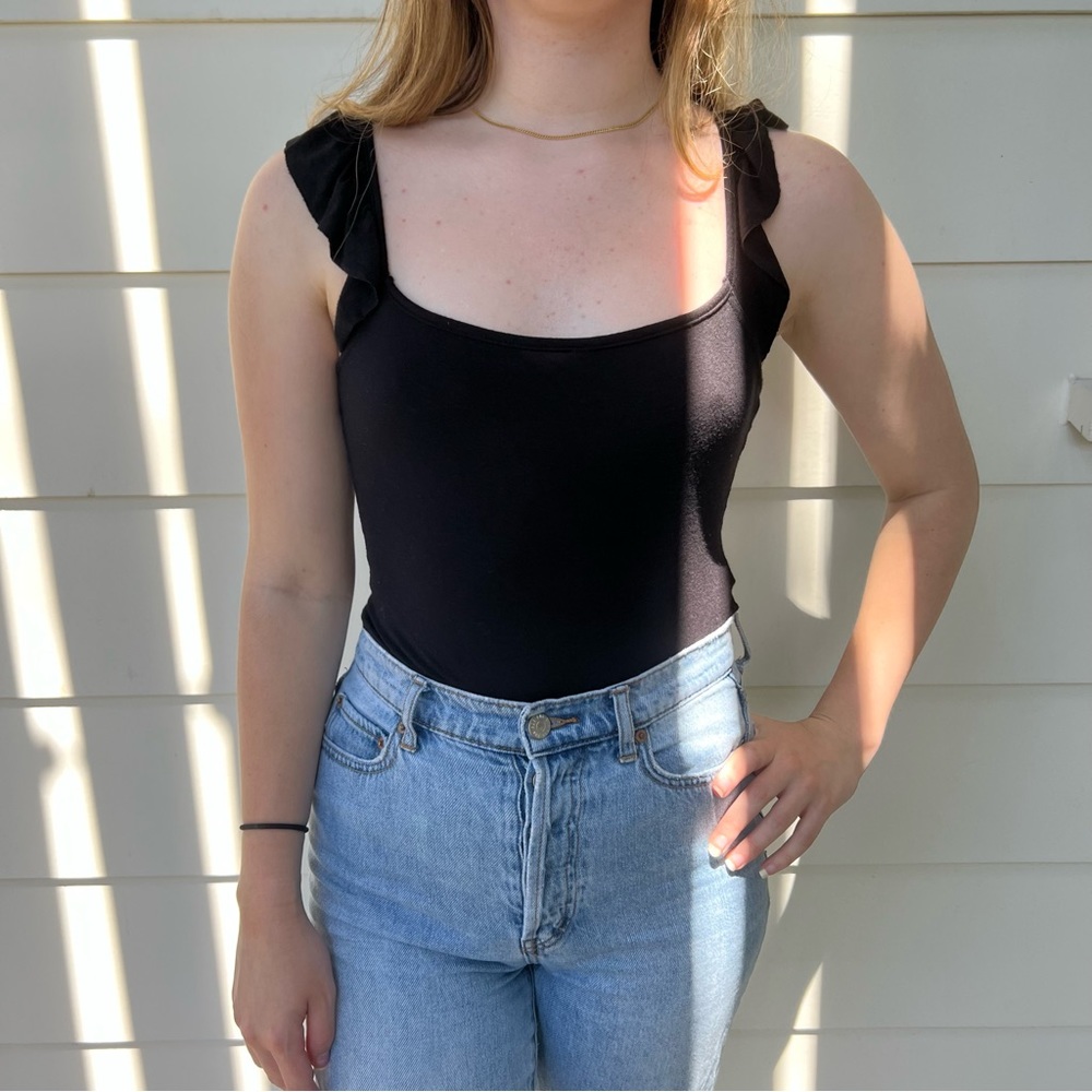 Black bodysuit tank top